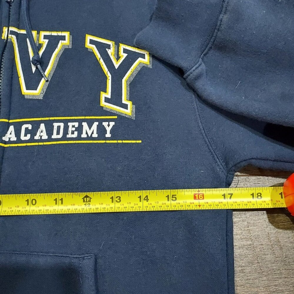 JanSport US Navy Sweatshirt Hoodie Adult Xsmall Military Blue Front Pockets - Picture 4 of 13